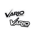 Load image into Gallery viewer, Vario Racing logo stickers in both colourways