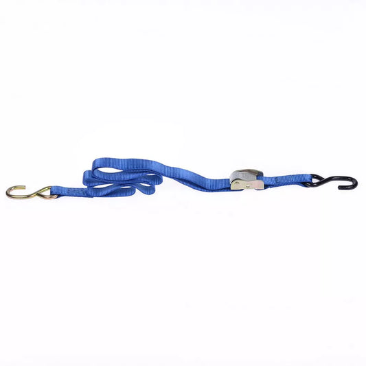 Blue Tie-Down Strap with Hooks 2 Pieces, 1.8m Long