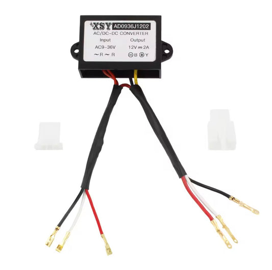 12V AC/DC Converter for Motorcycle LED Light Masks
