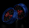 Load image into Gallery viewer, Vario Supermoto Rim Set – Blue/Red