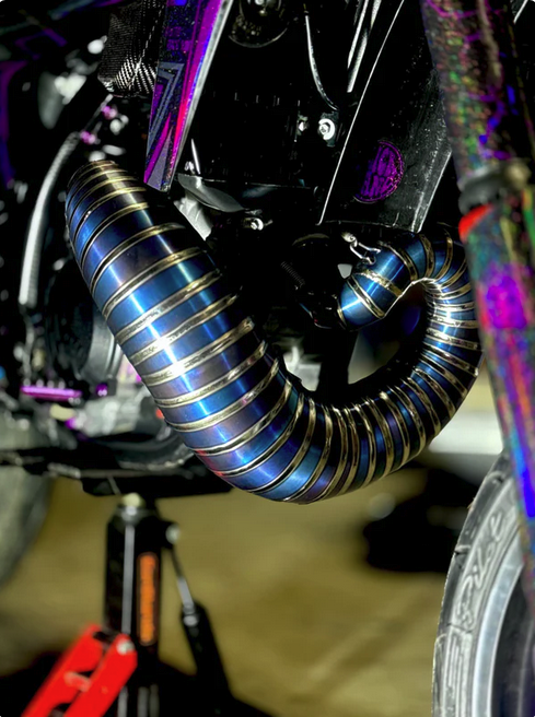 VARIO RACING Exhaust Pipe Titanium