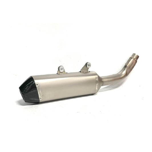 Titanium Slip-On Silencer – Carbon End Cap | KTM 450 SMR, Husqvarna FS/FC 450 2019–2023