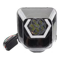 Load image into Gallery viewer, LED Headlight Mask for Husqvarna TE / FE / TC / FC – 6-LED with Hexagon Light Ring, Black