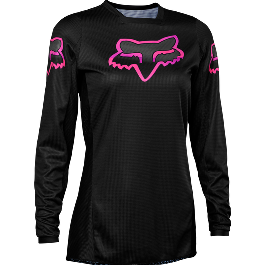 Fox Blackout Women's MX Jersey - Black/Pink