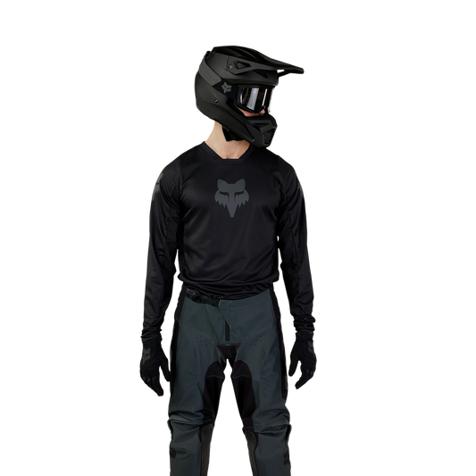 Fox 180 Blackout MX Jersey - Black