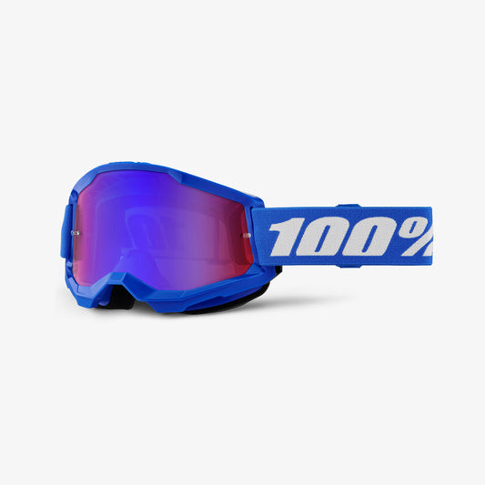 100% Strata 2 Blue Motocross Goggles