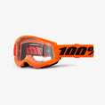 Load image into Gallery viewer, 100% Strata 2 Orange Motocross Goggles
