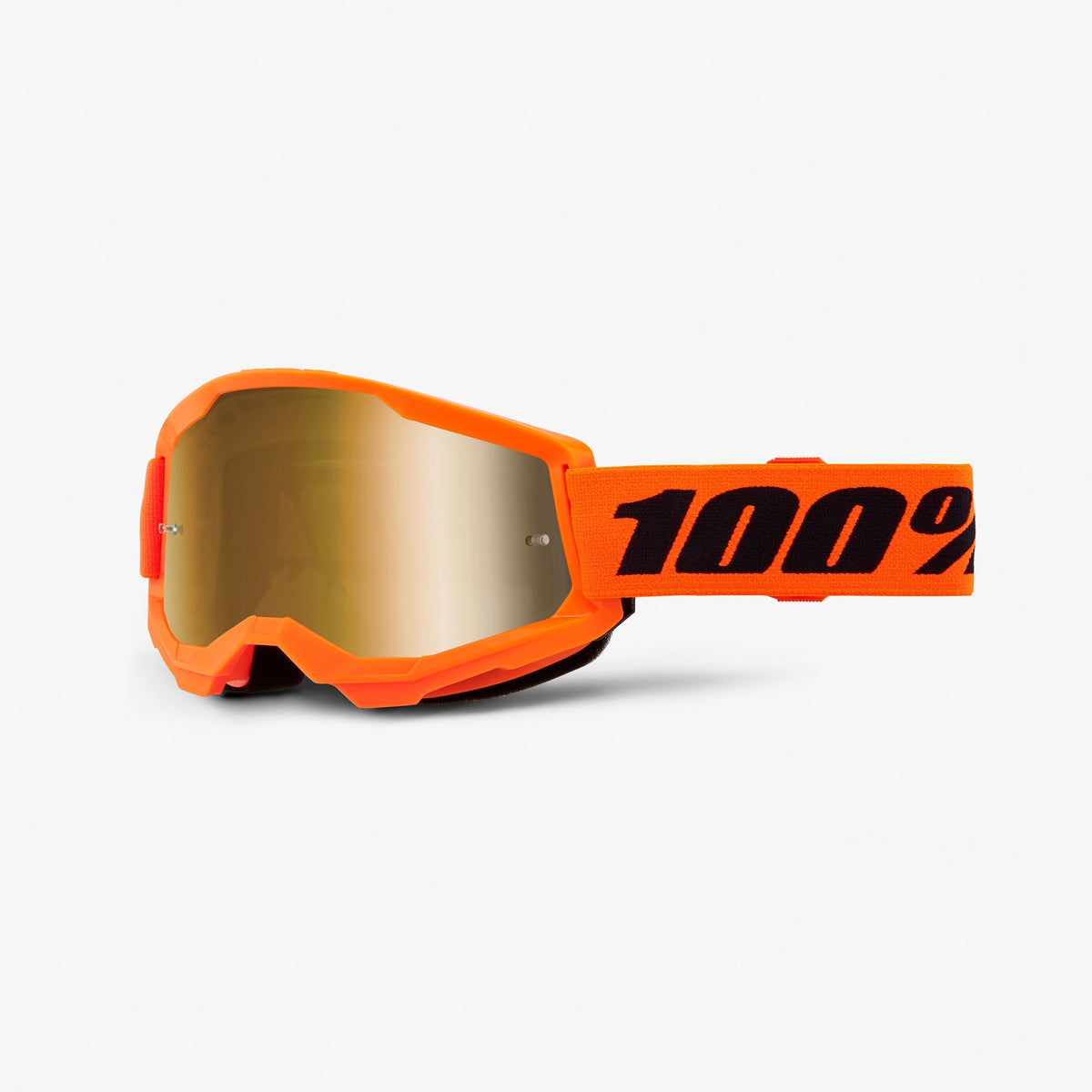 100% Strata 2 Orange Motocross Goggles