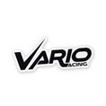 Load image into Gallery viewer, Vario Racing logo sticker – black on white
