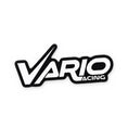 Load image into Gallery viewer, Vario Racing logo sticker – white on black
