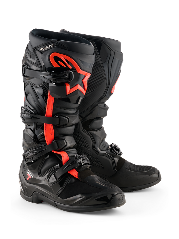 Alpinestars Tech 7 Motocross Boots - Black/Red