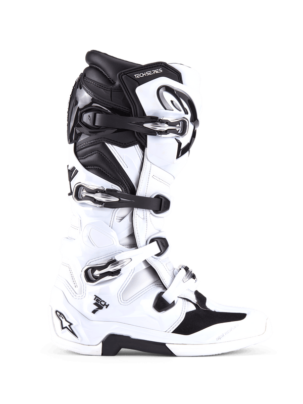 Alpinestars Tech 7 Motocross Boots - White/Black