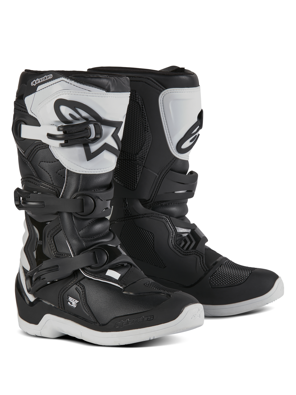 Alpinestars Tech 3S Youth Motocross Boots - Black/White