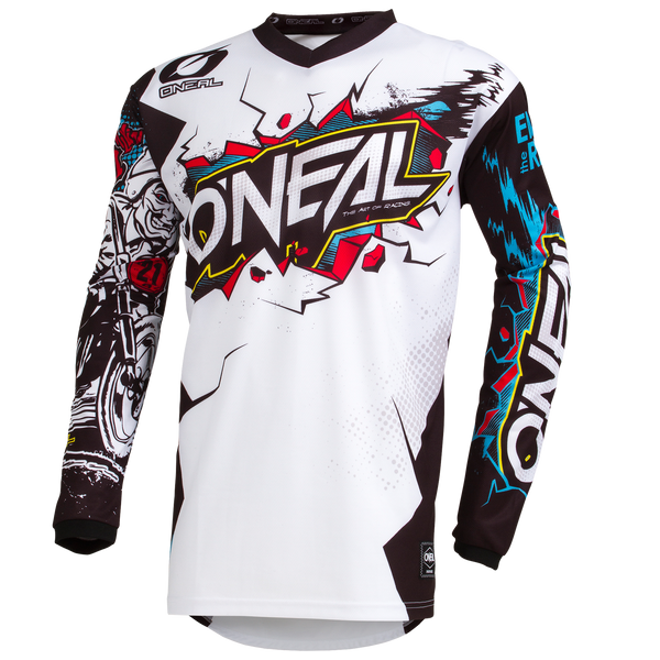 O'Neal Element Villain Youth MX Jersey - White