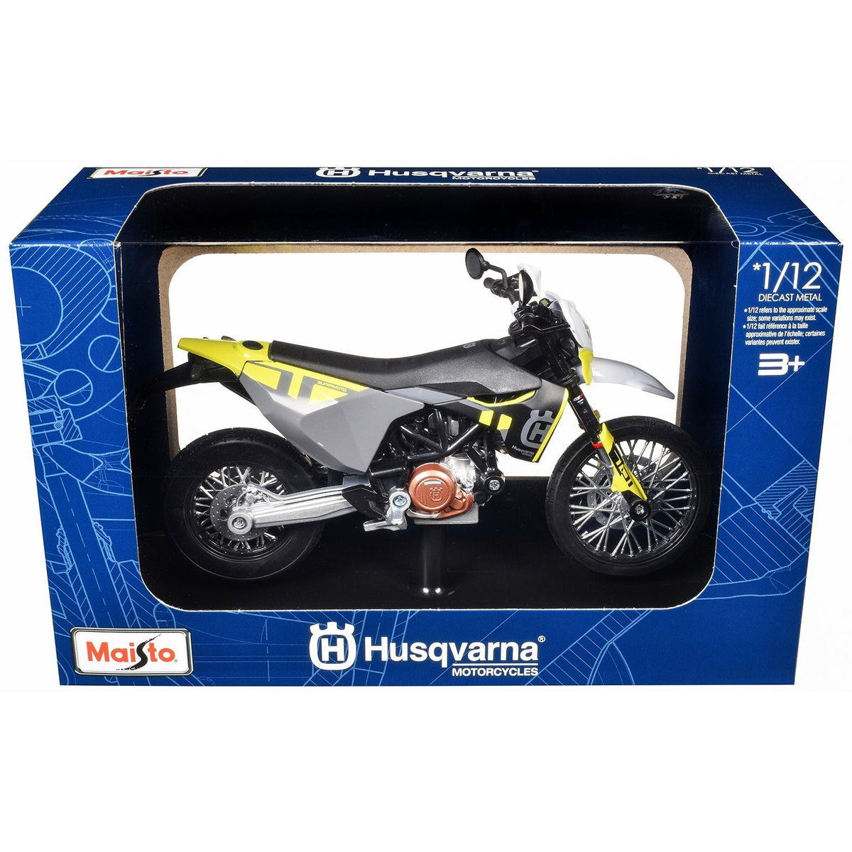Maisto Husqvarna 701 Supermoto 1:12 model