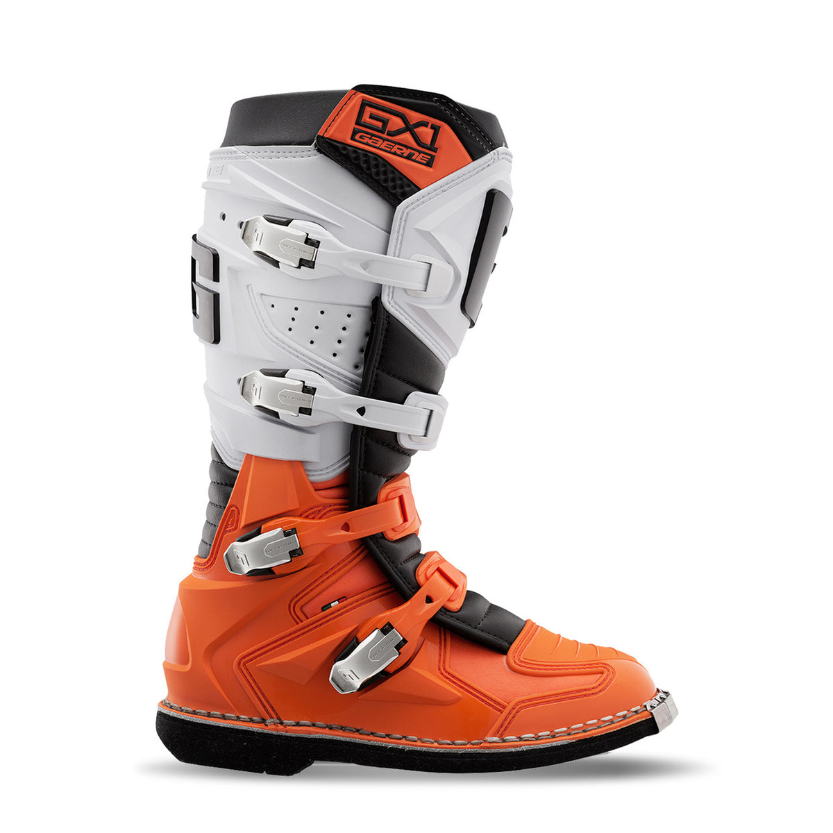 Gaerne GX1 Motocross Boots - Orange/White