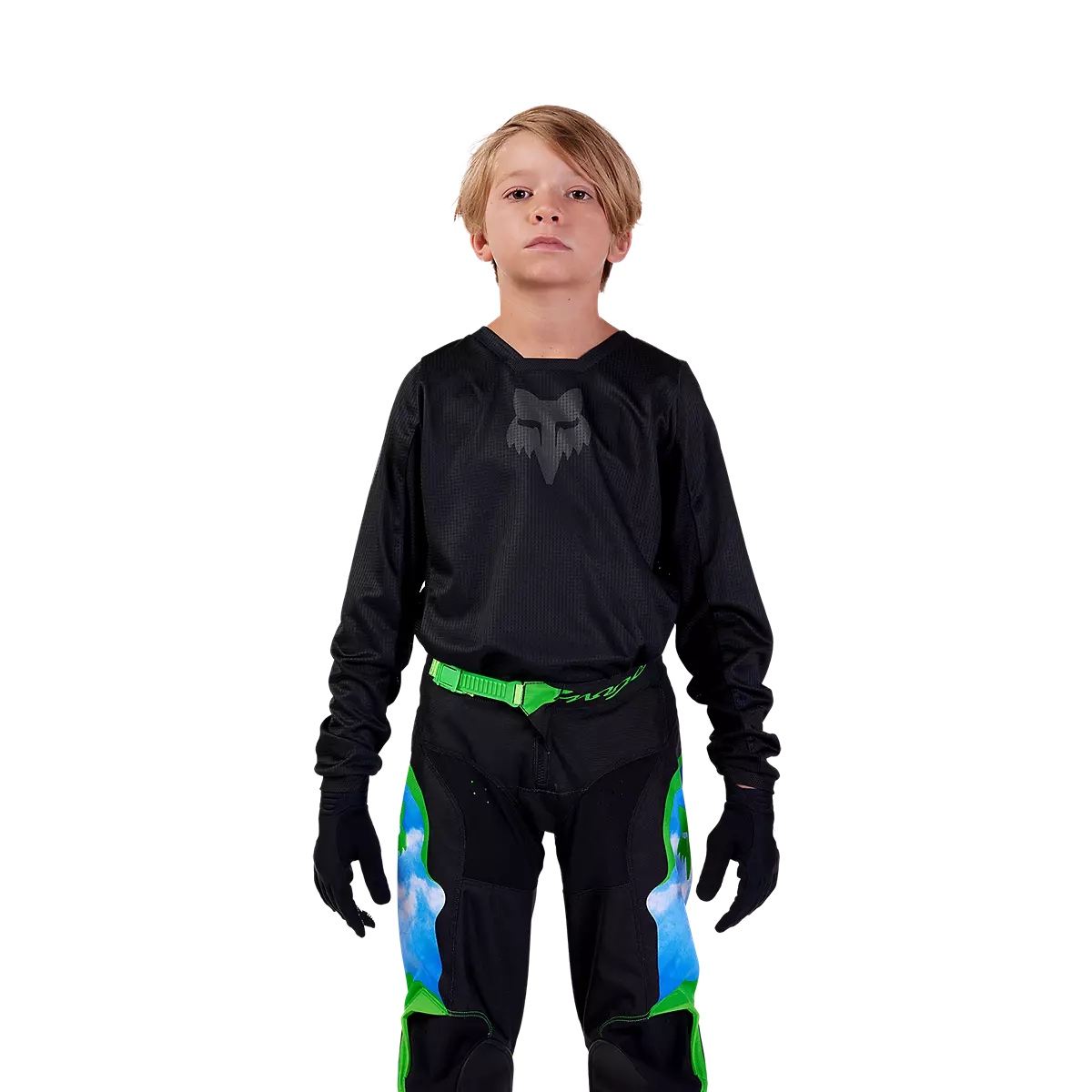 Fox Blackout Youth MX Jersey - Black