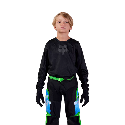 Fox Blackout Youth MX Jersey - Black
