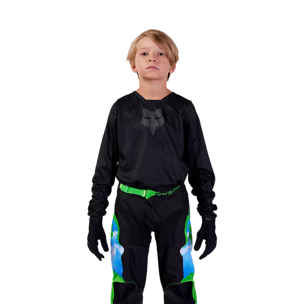 Fox Blackout Youth MX Jersey - Black