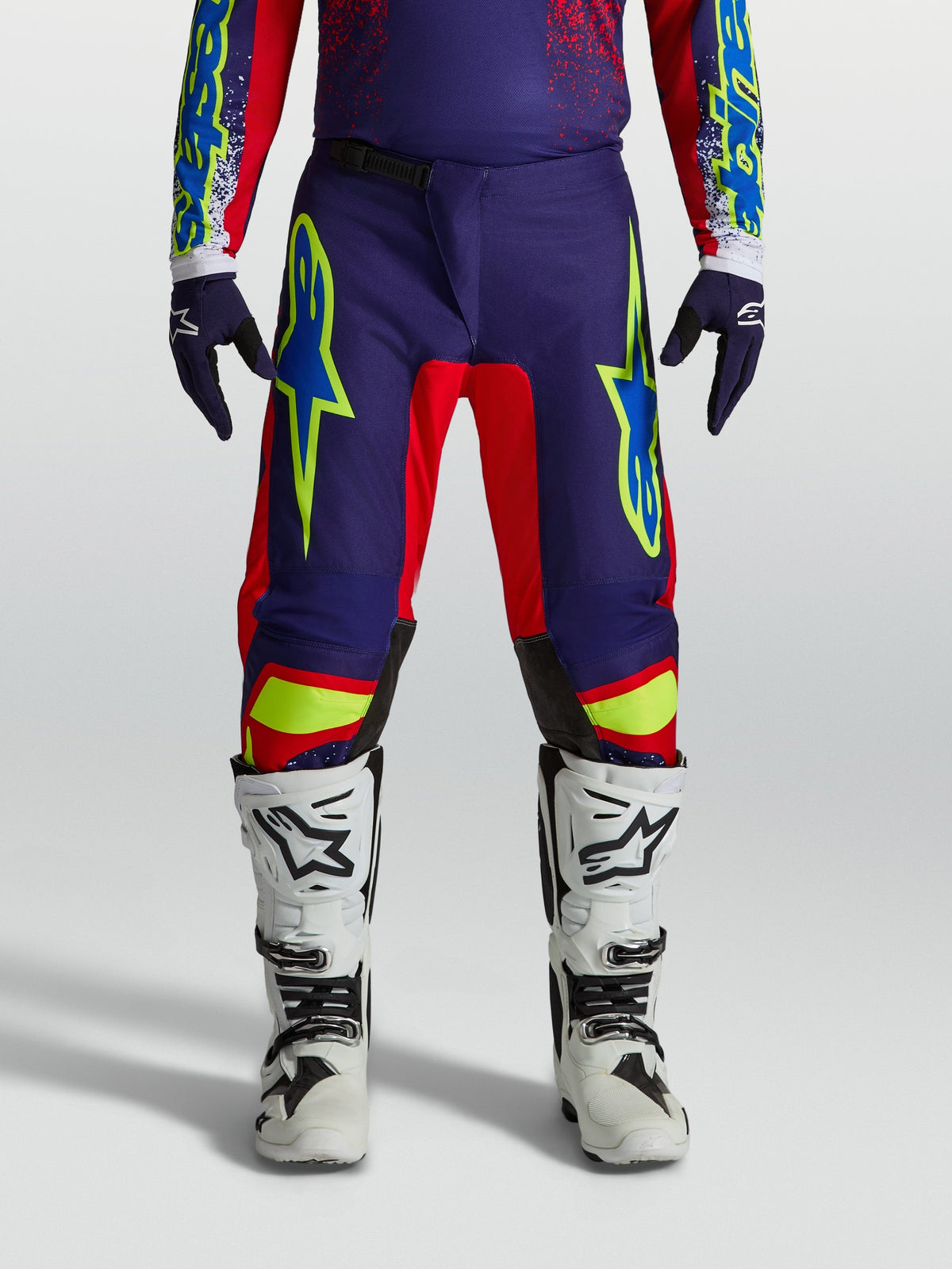 Alpinestars Fluid Drag MX Pants - Blue/Red