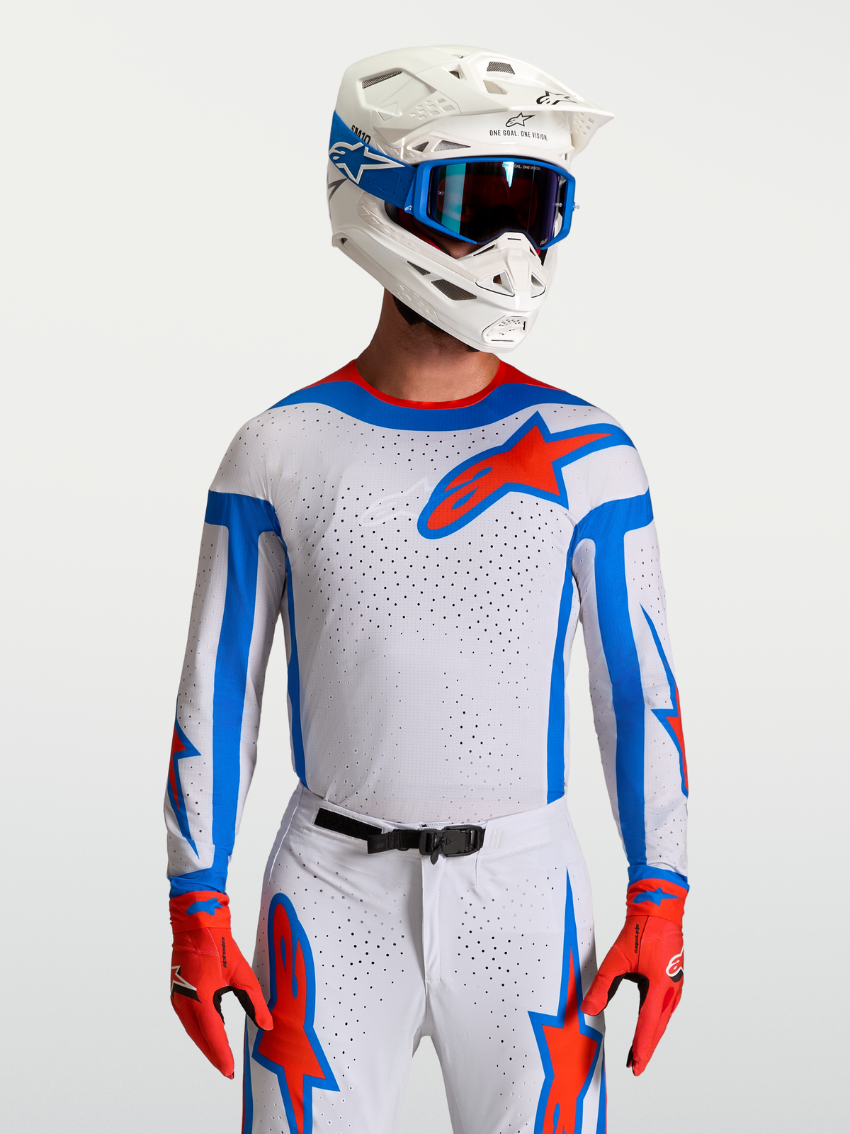 Alpinestars Supertech Vesta MX Jersey - Grey/Purple