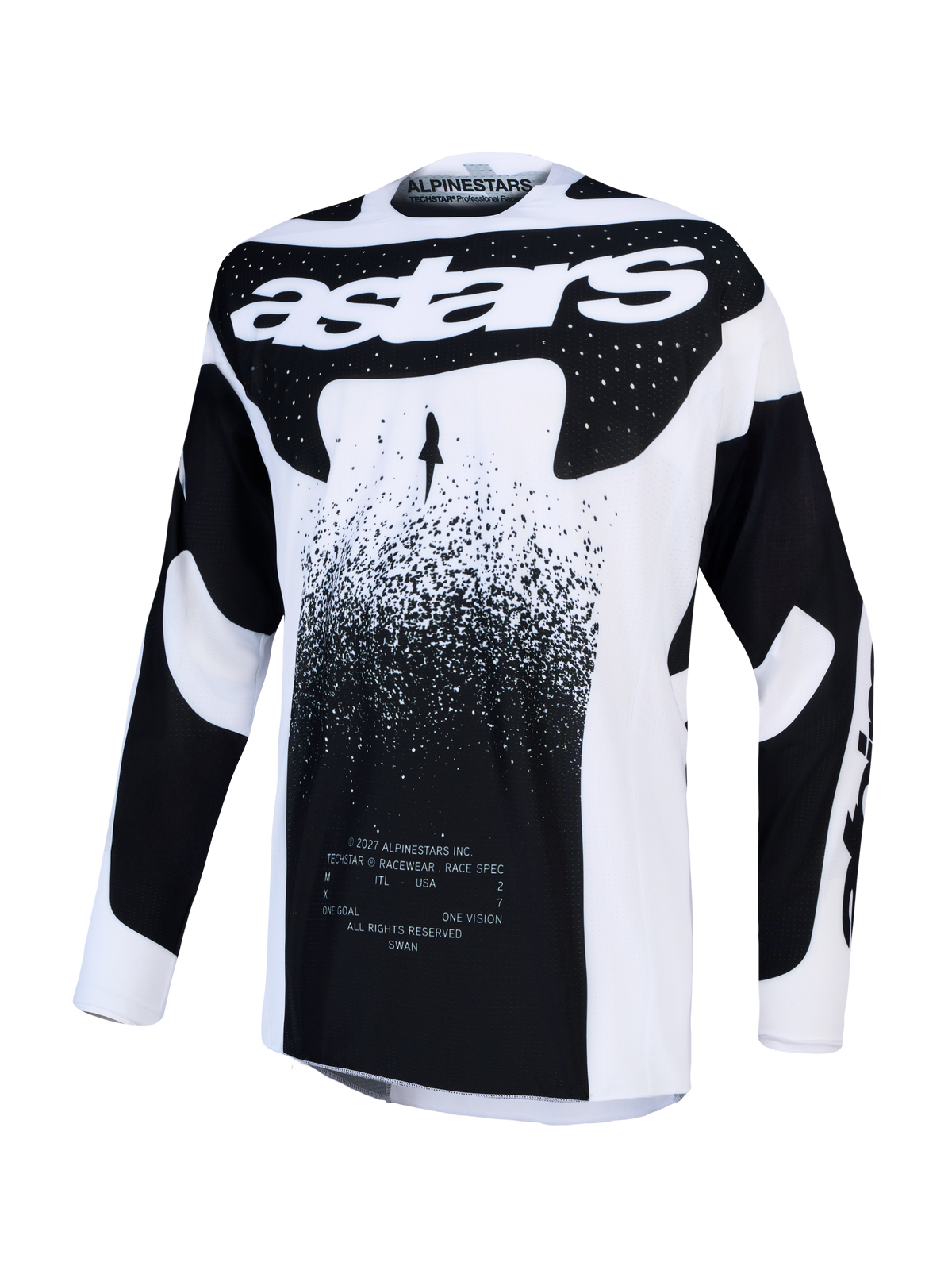 Alpinestars Techstar Swan MX Jersey - White/Black