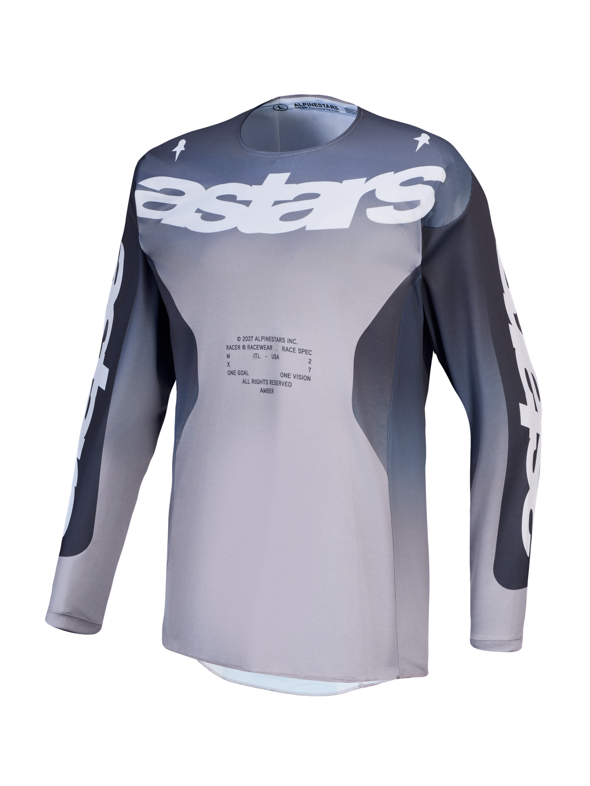 Alpinestars Racer Amber MX Jersey - Grey