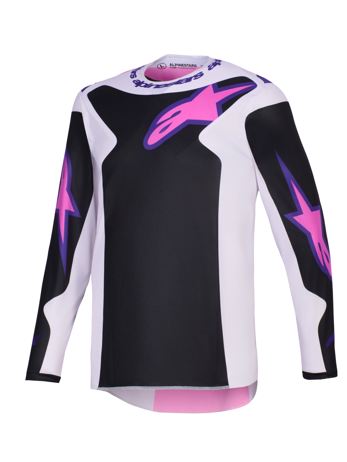 Alpinestars Fluid Grid MX Jersey - Black/Grey/Purple