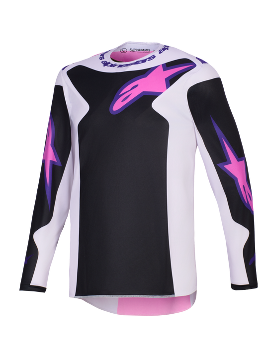 Alpinestars Fluid Grid MX Jersey - Black/Grey/Purple