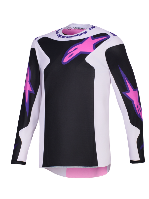 Alpinestars Fluid Grid MX Jersey - Black/Grey/Purple