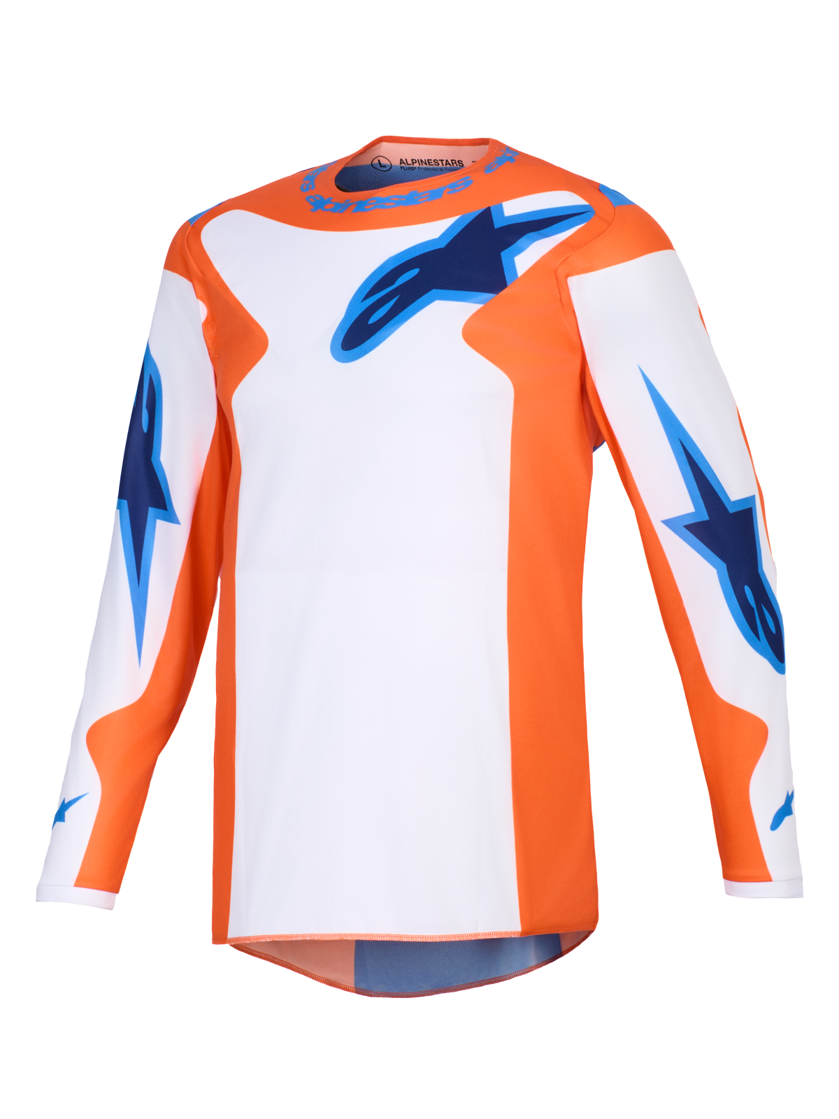 Alpinestars Fluid Grid MX Jersey - Orange/White/Blue