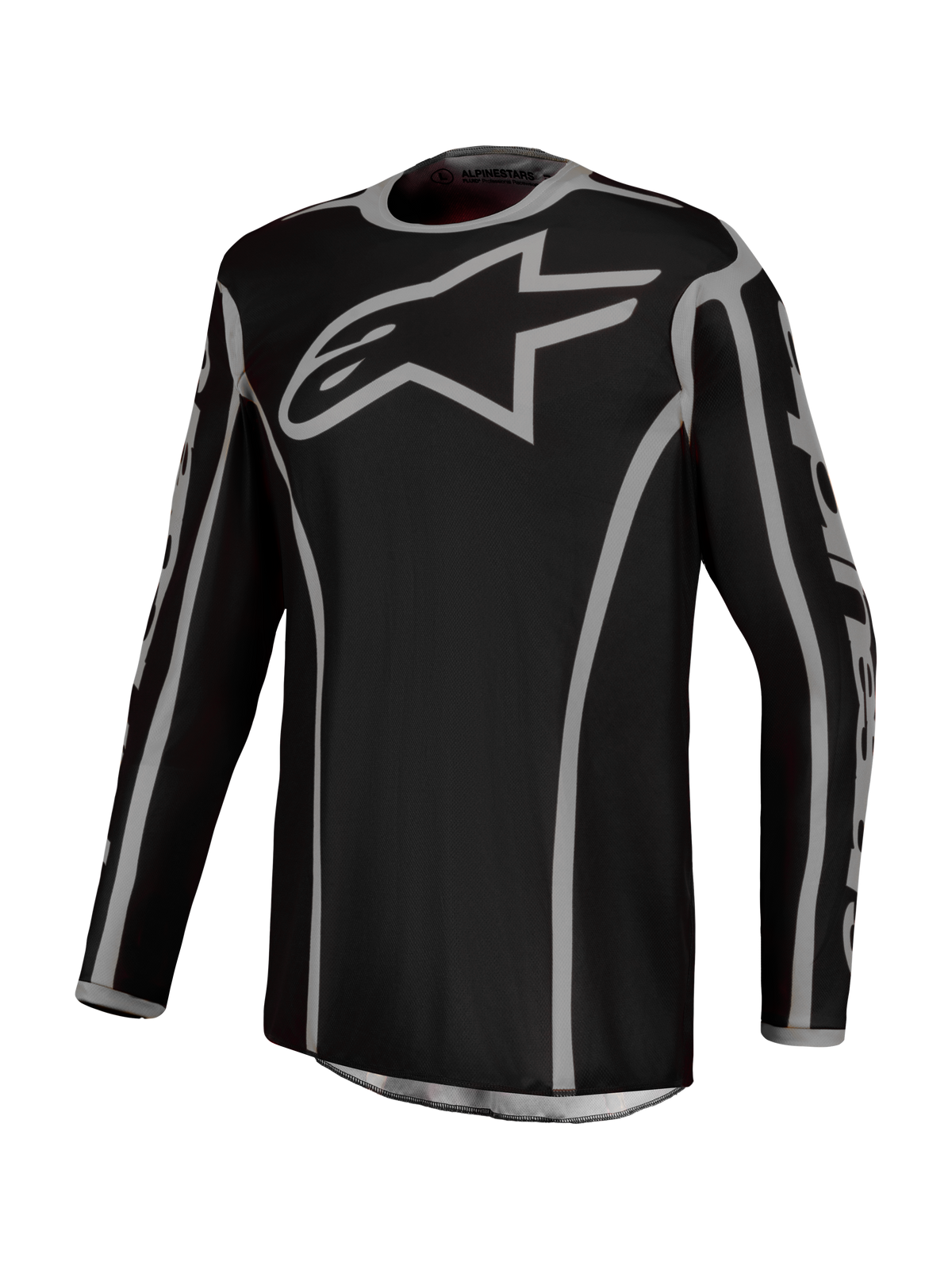 Alpinestars Fluid Apex V2 MX Jersey - Black/Silver