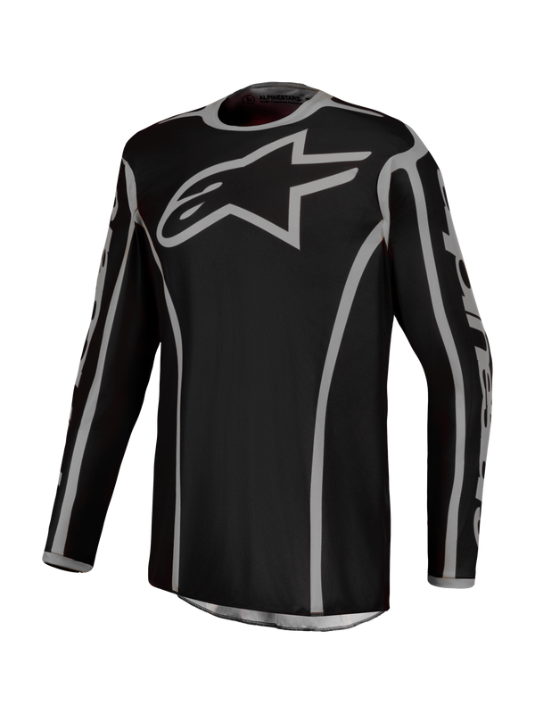 Alpinestars Fluid Apex V2 MX Jersey - Black/Silver