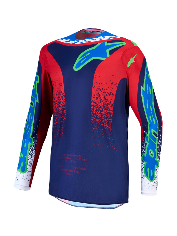 Alpinestars Fluid Drag MX Jersey - Blue/Red