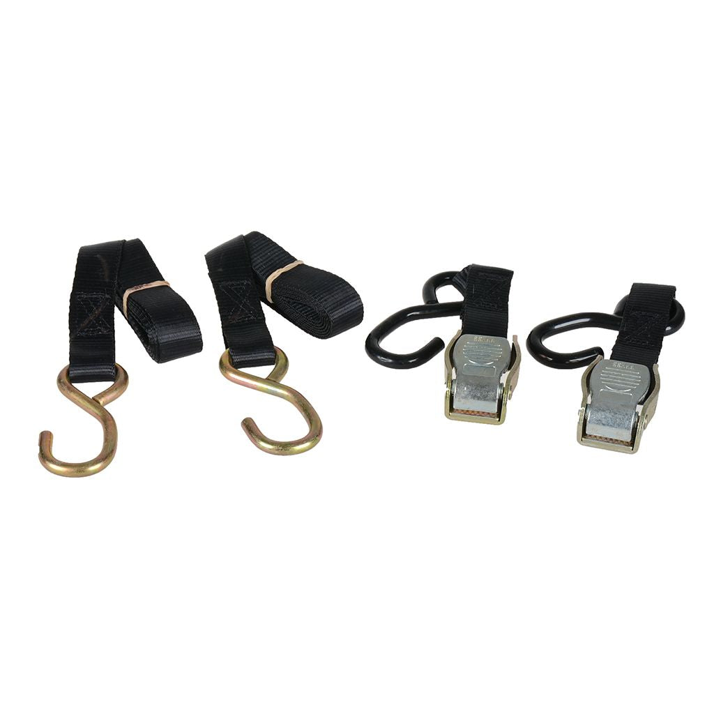 MotoLibre Tie-Down Straps Black (2 pcs)