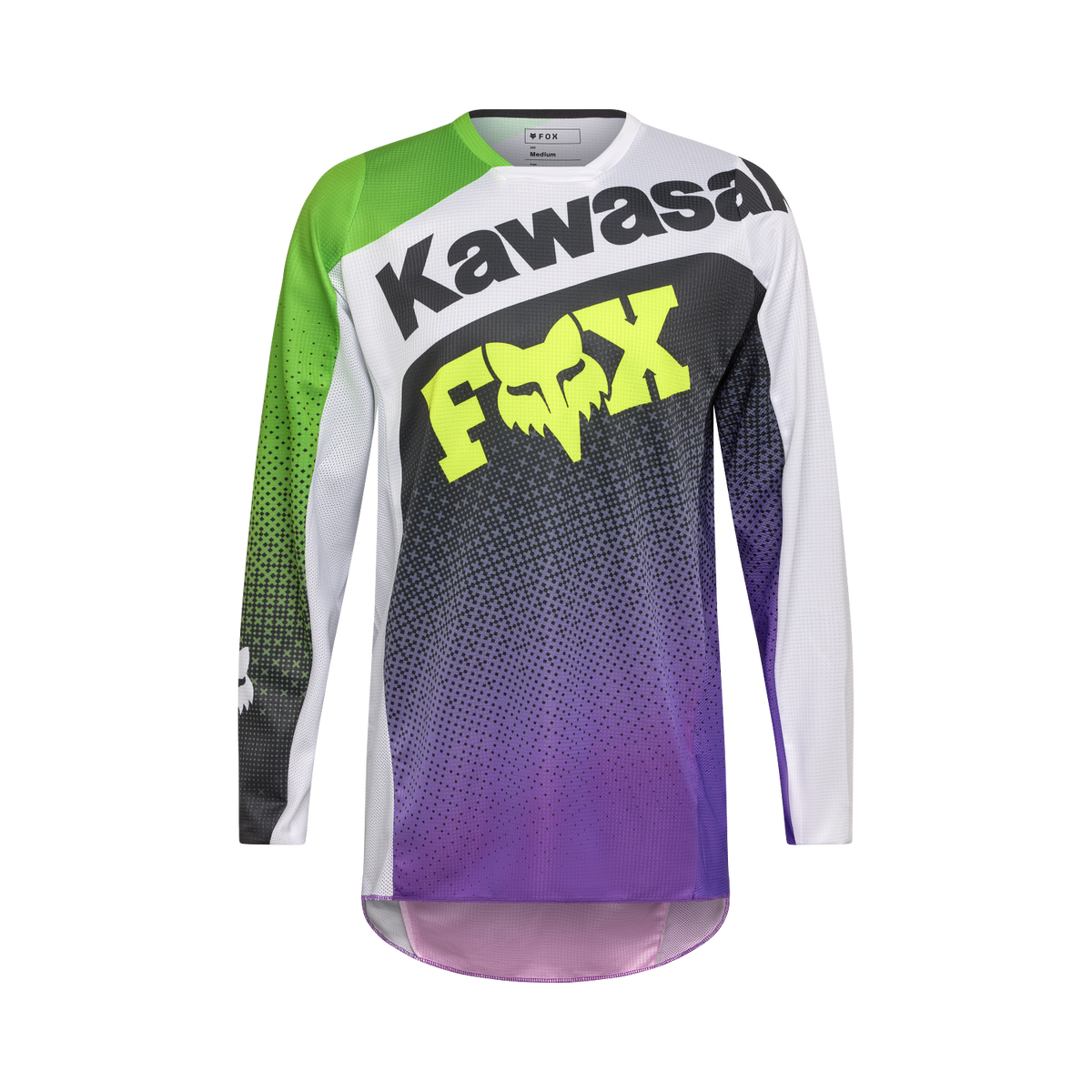 Fox 180 Kawasaki MX Jersey - Purple/White