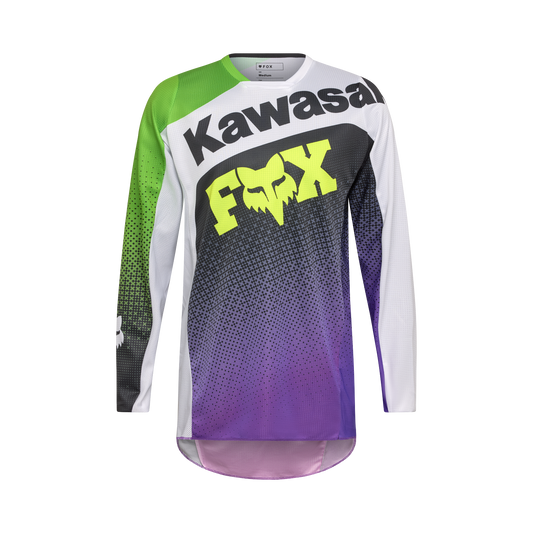 Fox 180 Kawasaki MX Jersey - Purple/White
