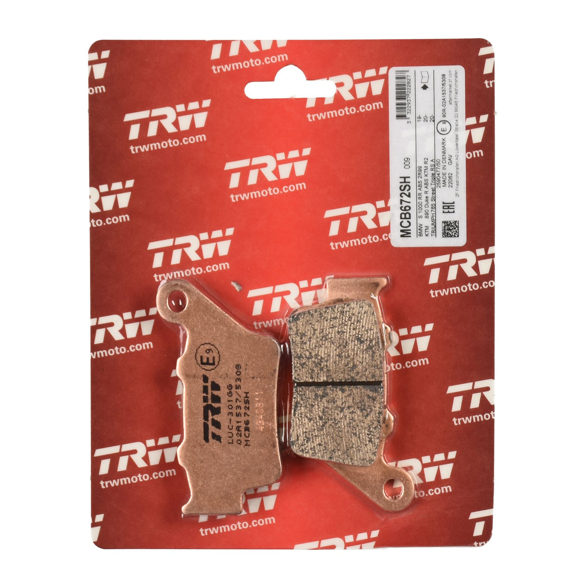 TRW Sintered Street Brake Pads MCB672SH (Rear)