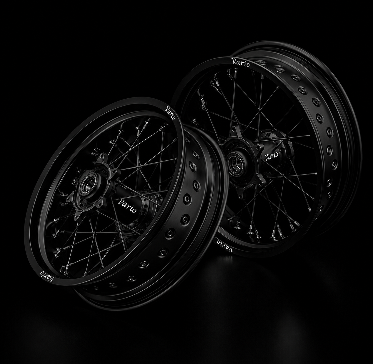 Vario Supermoto Rim Set – Full Black