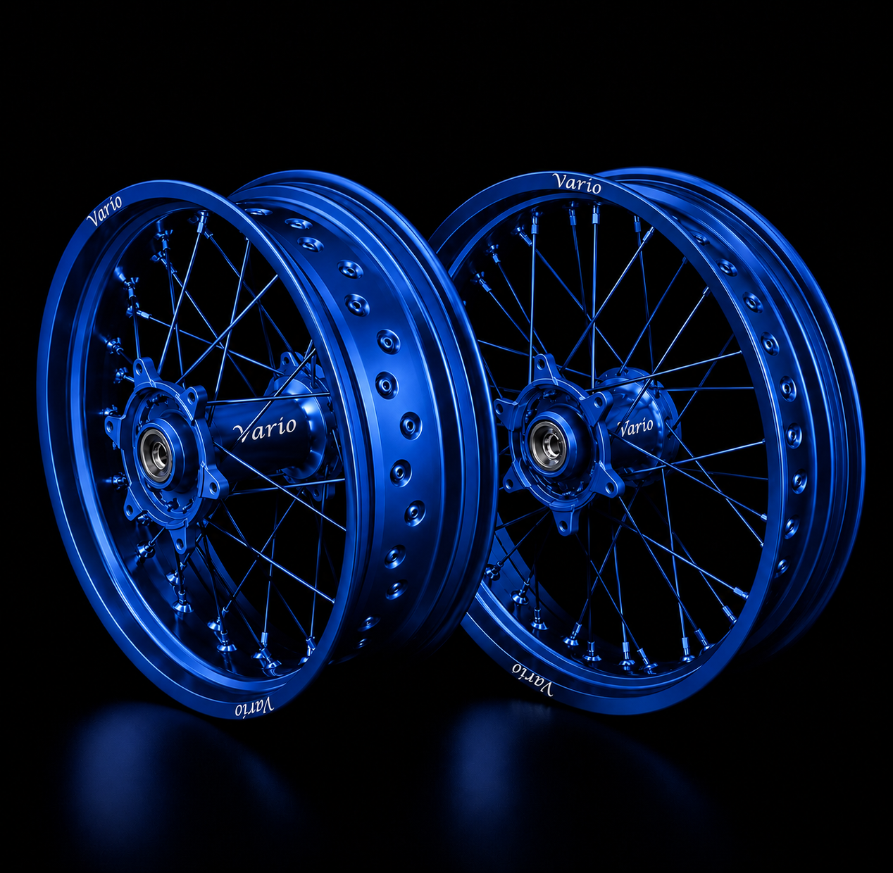 Vario Supermoto Rim Set – Full Blue