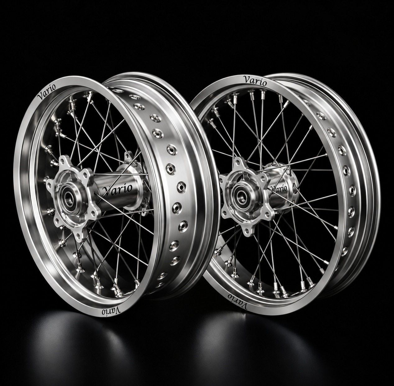 Vario Supermoto Rim Set – Full Chrome