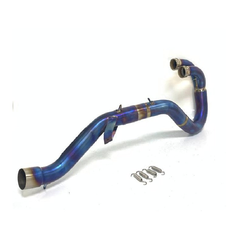 Titanium Exhaust Header – Burned Blue | KTM EXC/SX 2004–2007
