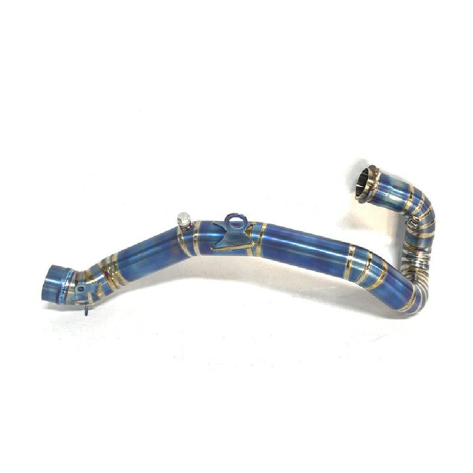 Titanium Exhaust Header – Burned Blue | KTM 450/500 EXC-F & Husqvarna FE 450/501 2017–2019