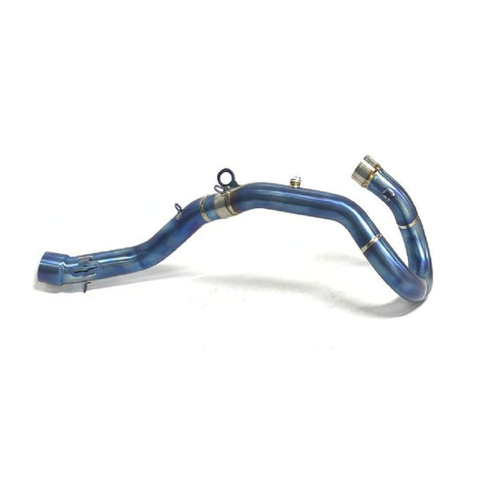 Titanium Exhaust Header – Burned Blue | KTM 450/500 EXC-F, Husqvarna FE & GasGas EC 2024+