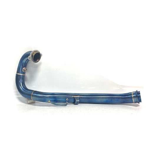 Titanium Exhaust Header – Burned Blue | Husqvarna 701 Supermoto / Enduro 2021–2024