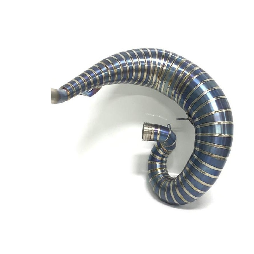 Titanium 2-Stroke Expansion Chamber – Burned Blue | KTM/Husqvarna/GasGas 250/300 2-Stroke 2019–2023