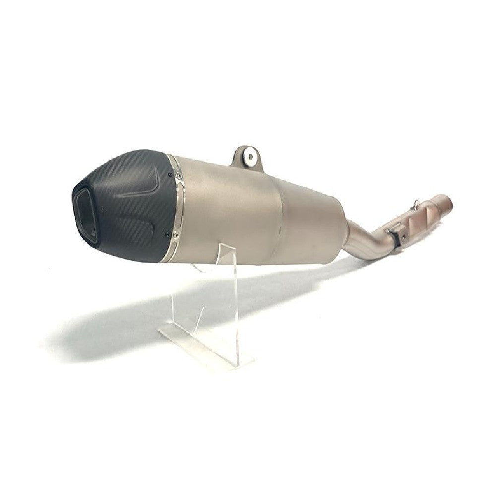 Titanium Slip-On Silencer – Carbon End Cap | Kawasaki KX250F 2021–2024