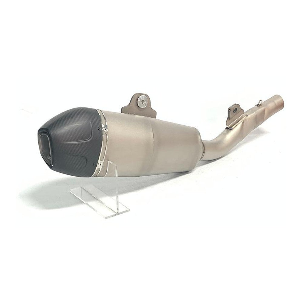 Titanium Slip-On Silencer – Carbon End Cap | Kawasaki KX250F/KX250X 2025+