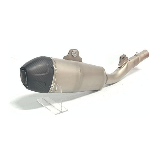 Titanium Slip-On Silencer – Carbon End Cap | Kawasaki KX250F/KX250X 2025+
