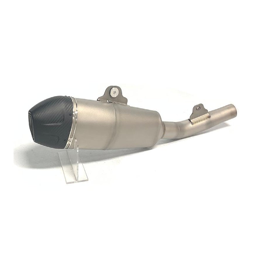 Titanium Slip-On Silencer – Carbon End Cap | Kawasaki KX450/KX450X 2024+